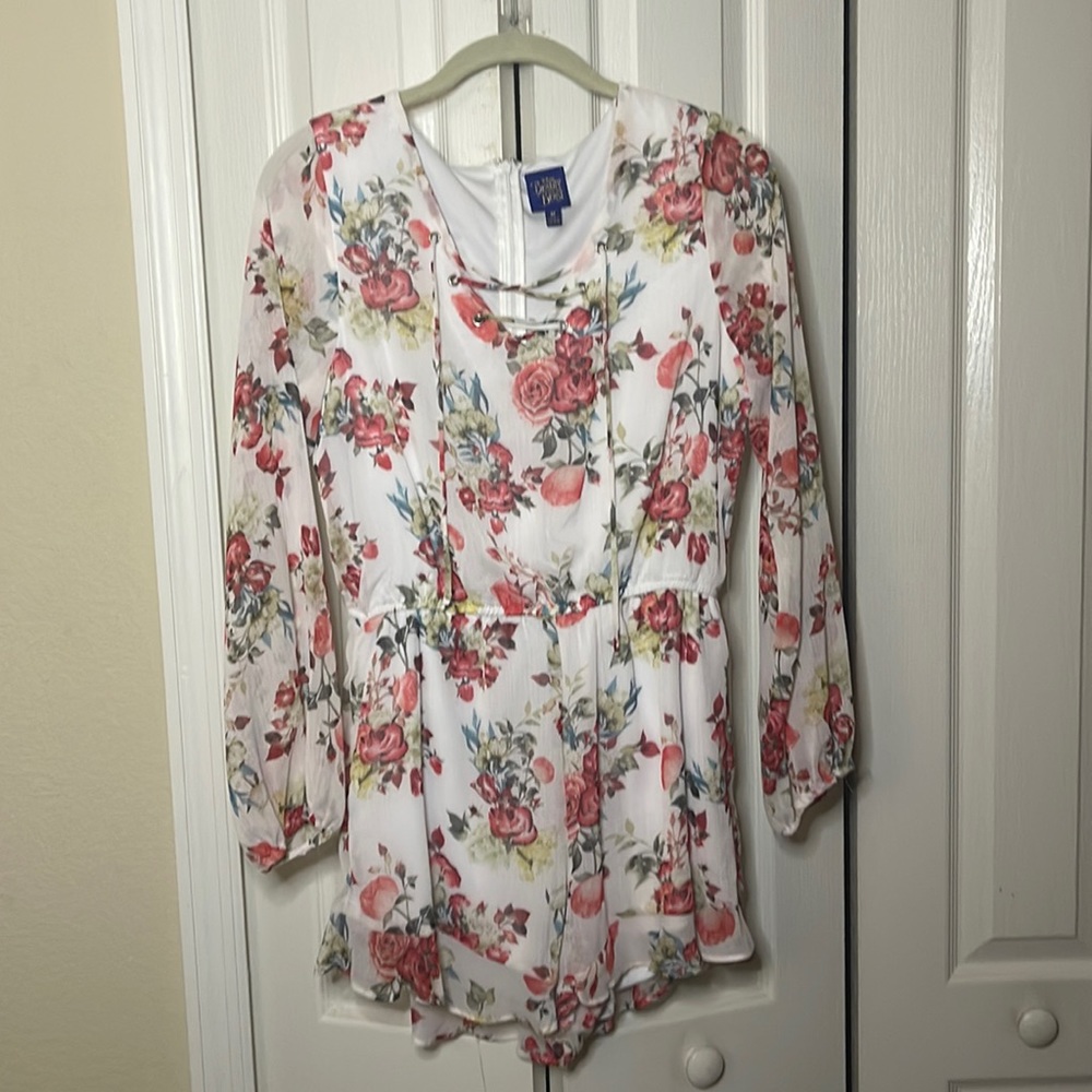 Floral Beauty and the Beast Romper